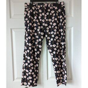 🆕 NWT | WILDFANG the "Empower Blooms" Black Floral Slim Crop Pant | 10